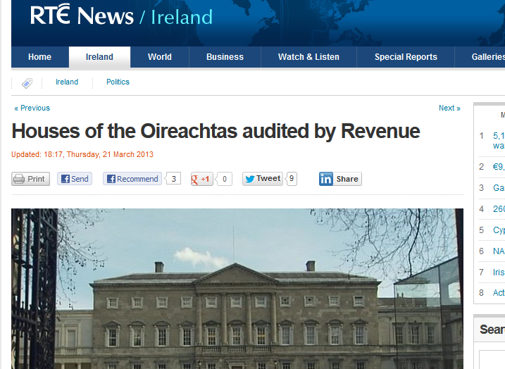 Oireachtas Revenue Audit - RTE